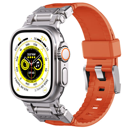 For Apple Watch AppleiWatchUltra Armor metal plus silicone strap Explorer Sports outdoors